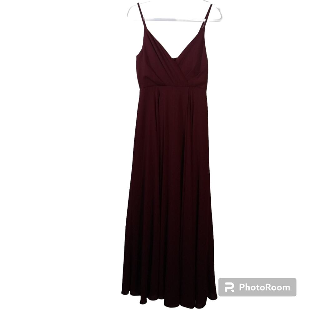 Lulus All About Love Wine Red Maxi Dress Event Size M - Picture 2 of 12